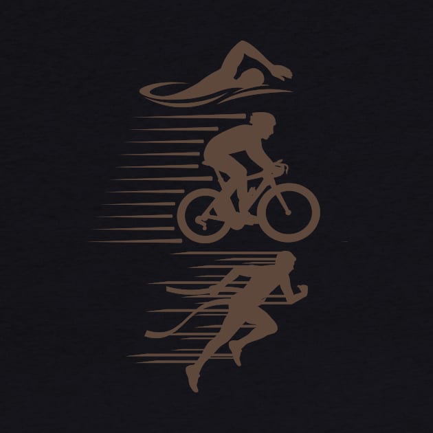 Triathlon Running Swimming Cycling Triathlete by shirtsyoulike